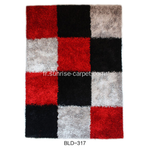 Polyester Viscose &amp; Soie Shaggy Mix Tapis